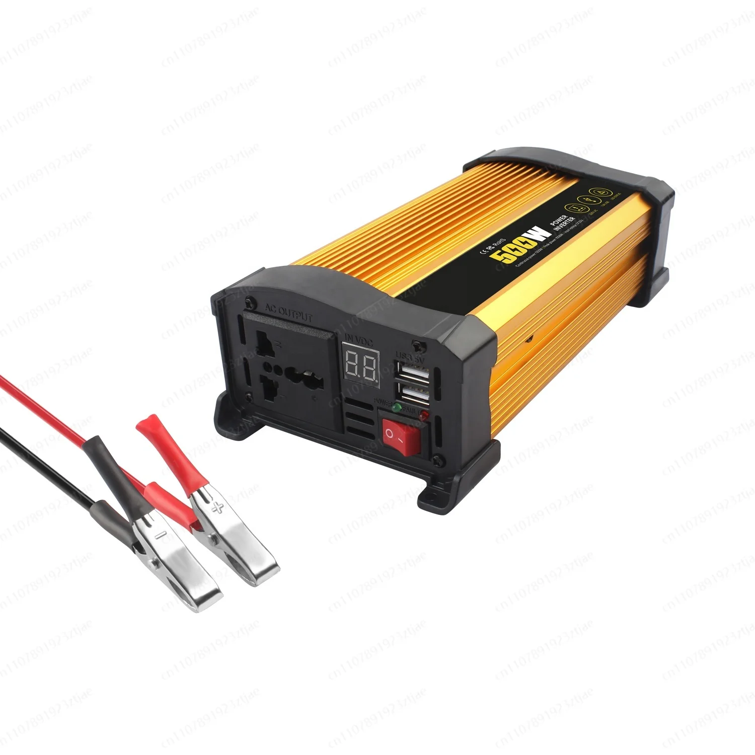 500W Digital Display Car Power Inverter Factory Sale Home Inverter 12V 230V DC AC Battery Voltage Modified Sine Wave 50Hz Output