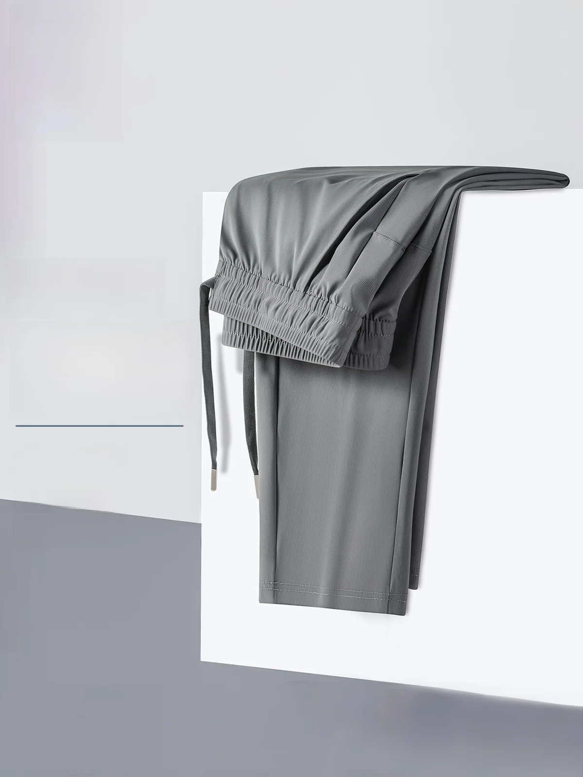 

Rn мужские повседневные брюки Qui Dry Spor, тонкие прямые длинные летние брюки, свободный крой, молодежные брюки против морщин