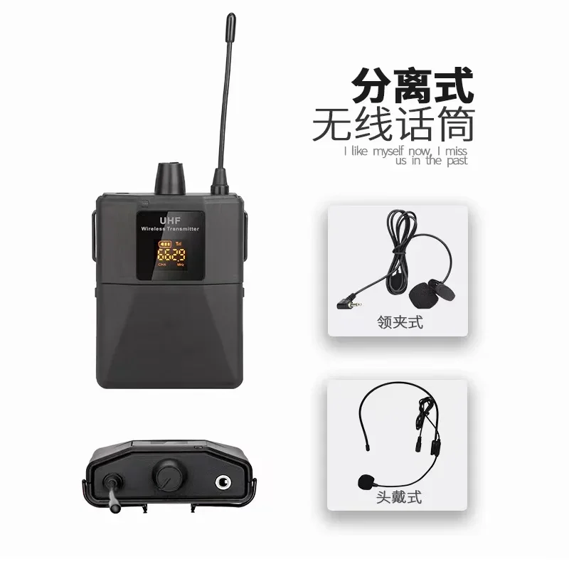

2025 YHS ULXD4D dual channel mic stage Cordless microphone wireless Waist pack head mounted microphone