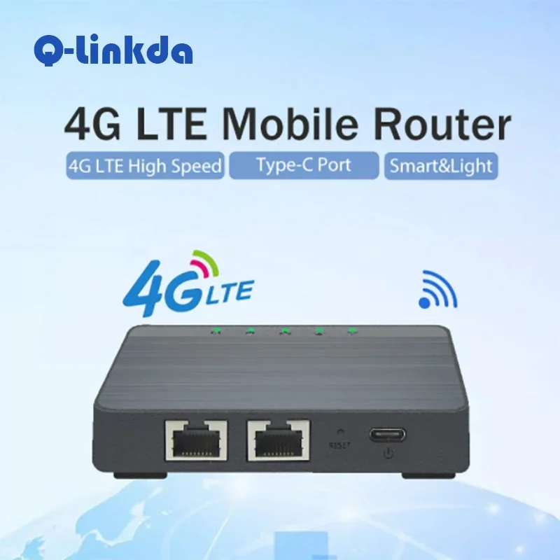 

Unlocked 4G LTE Internet Router with Sim Card Slot Mobile Hotspot Modem WiFi TypeC Port 300Mbps Wireless Lan