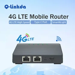 Разблокированный интернет-маршрутизатор 4G LTE со слотом для SIM-карты Мобильная точка доступа Модем Порт Wi-Fi TypeC Беспроводная сеть 300 Мбит/с