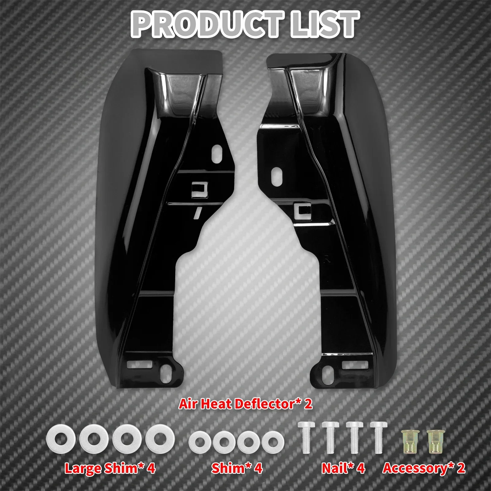 Motorrad Mid-Frame Air Deflektor Hitzeschild Trim Abdeckung Für Harley Touring Electra Street Glide Road King FLTRX 2001-23 24-Up