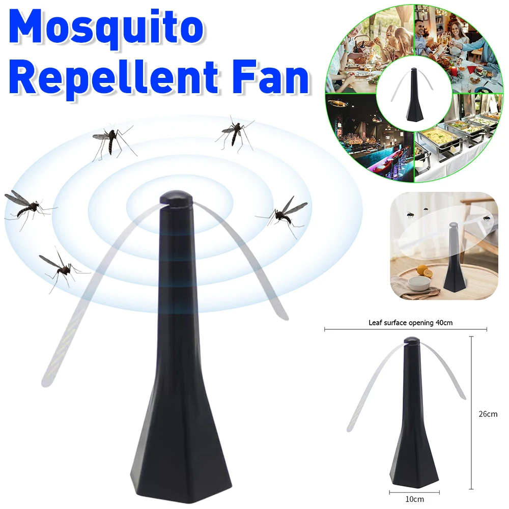 Fly Repellent Fan Outdoor Kitchen Fly Destroyer Food Protector Household Electric Mosquito Pest Repellent Fan Kitchen Table Fan