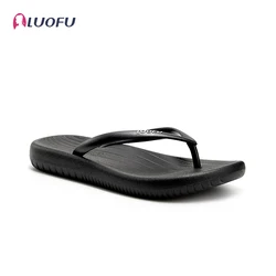 LUOFU Men's Herringbone Slippers Summer Indoor and Outdoor Fashion Couples Flat Bottom Lightweight Anti slip Slippers