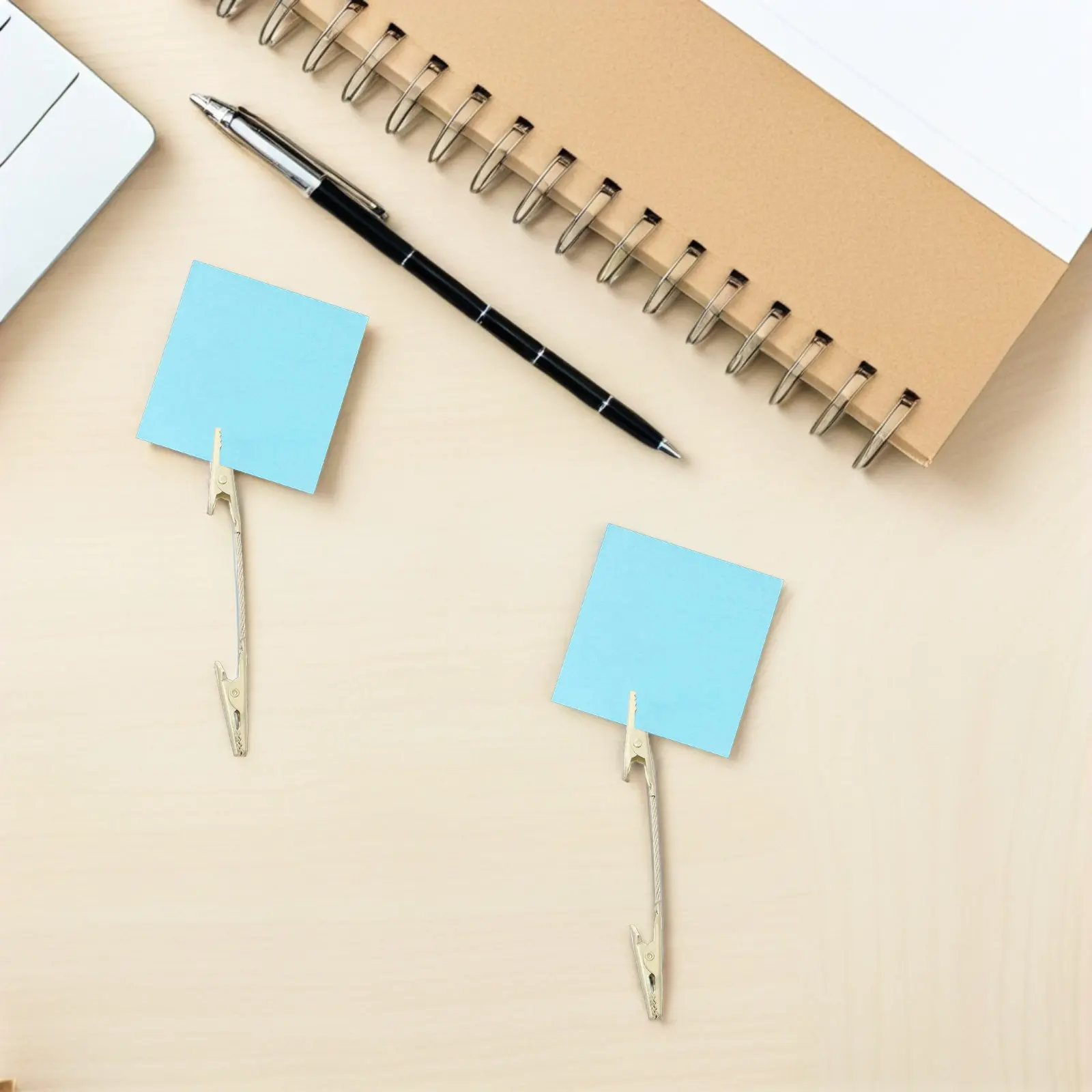 15Pcs Metal Double Sided Alligator Clips Memo Holder Photo Card Clip Office Display Double Ended Clip Strong Grip