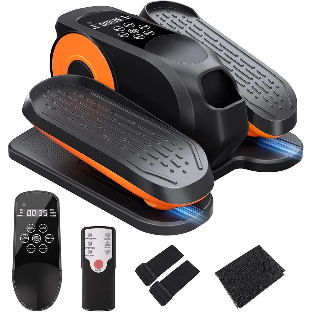 

Seated Pedal Exerciser, Quiet & Portable, Electric Desk Elliptical with Adjustable Levels and Remote Control