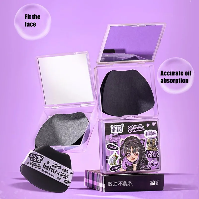 Lishu 100 แผ่นดูดซับน้ํามันกระดาษซับแป้งพัฟสําหรับควบคุมน้ํามันแต่งหน้าการตั้งค่าความงามเครื่องสําอางค์เครื่องมืออุปกรณ์เสริม