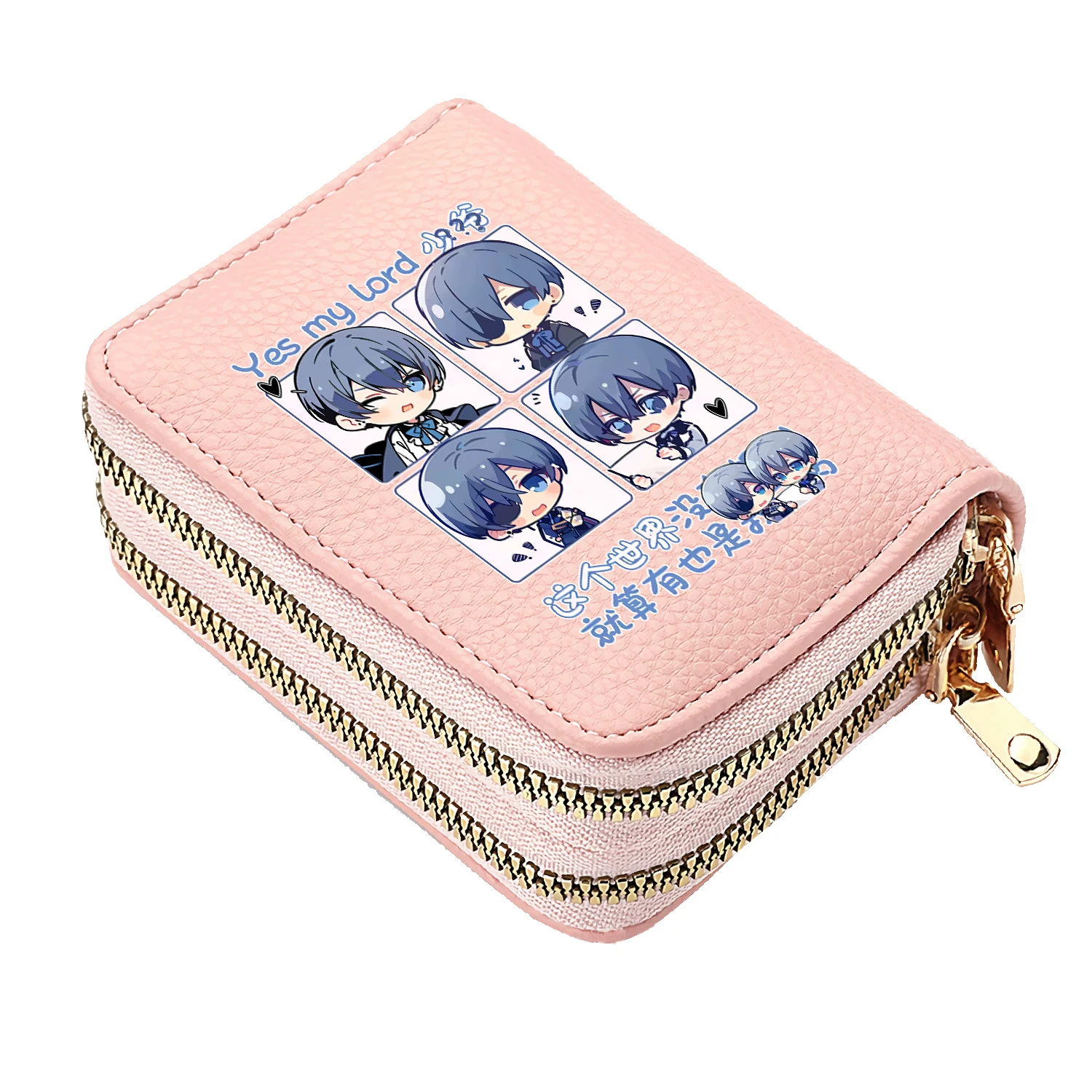 Black Butler Short Wallet Cartoon Coin Purse