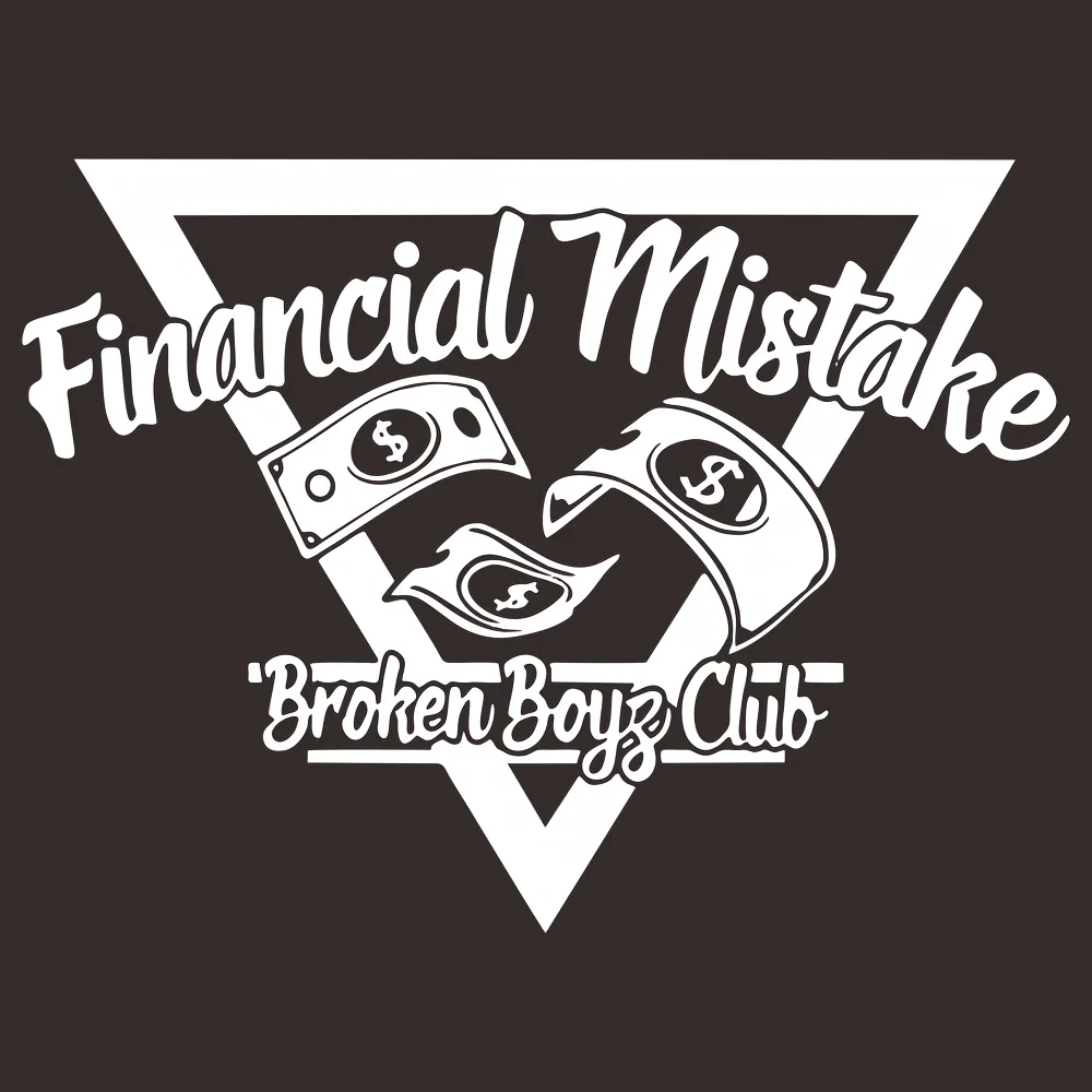 1 قطعة خطأ مالي مثلث كسر بنين نادي نافذة السيارة ملصق أبيض الفينيل مقاوم للماء ديكور خارجي للسيارات #5