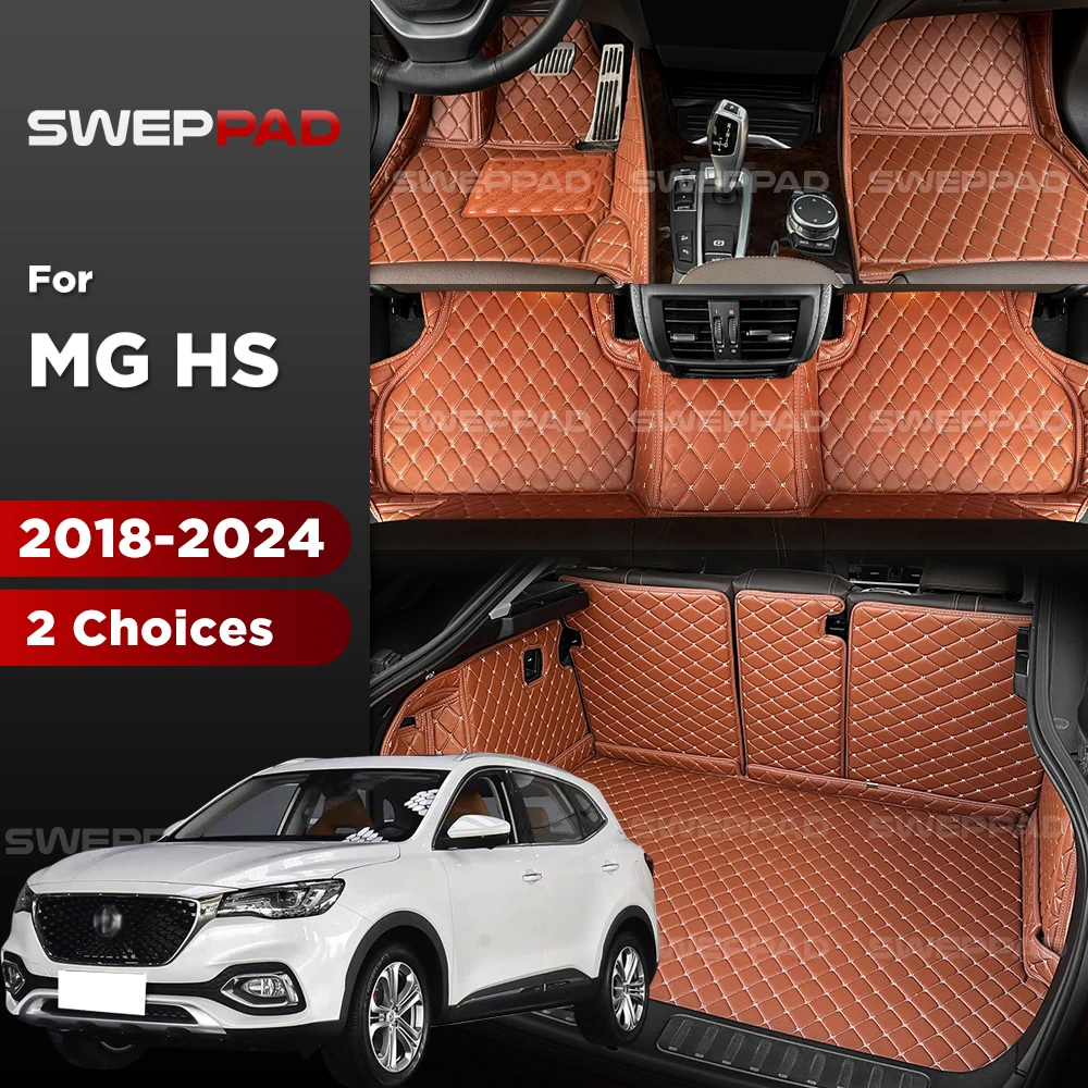 For MG HS 2024 2023 2022 2021 2020 2019 2018 Car floor mats Foot Pads 3D Car Trunk Mat Cargo Liner Carpet Accessories