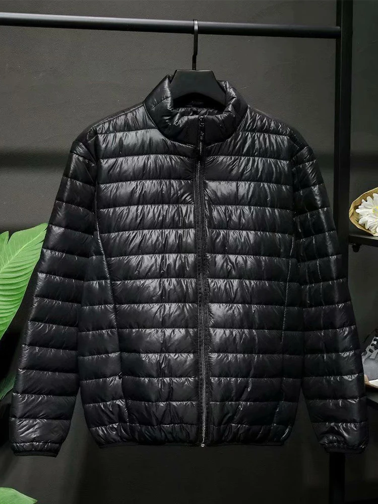 

Men's Lightweight down Cotton Jaet ort Sle Dad Clothes Autumn Winter New Arrival Warmth Stand Fit Zipper Closure Casual