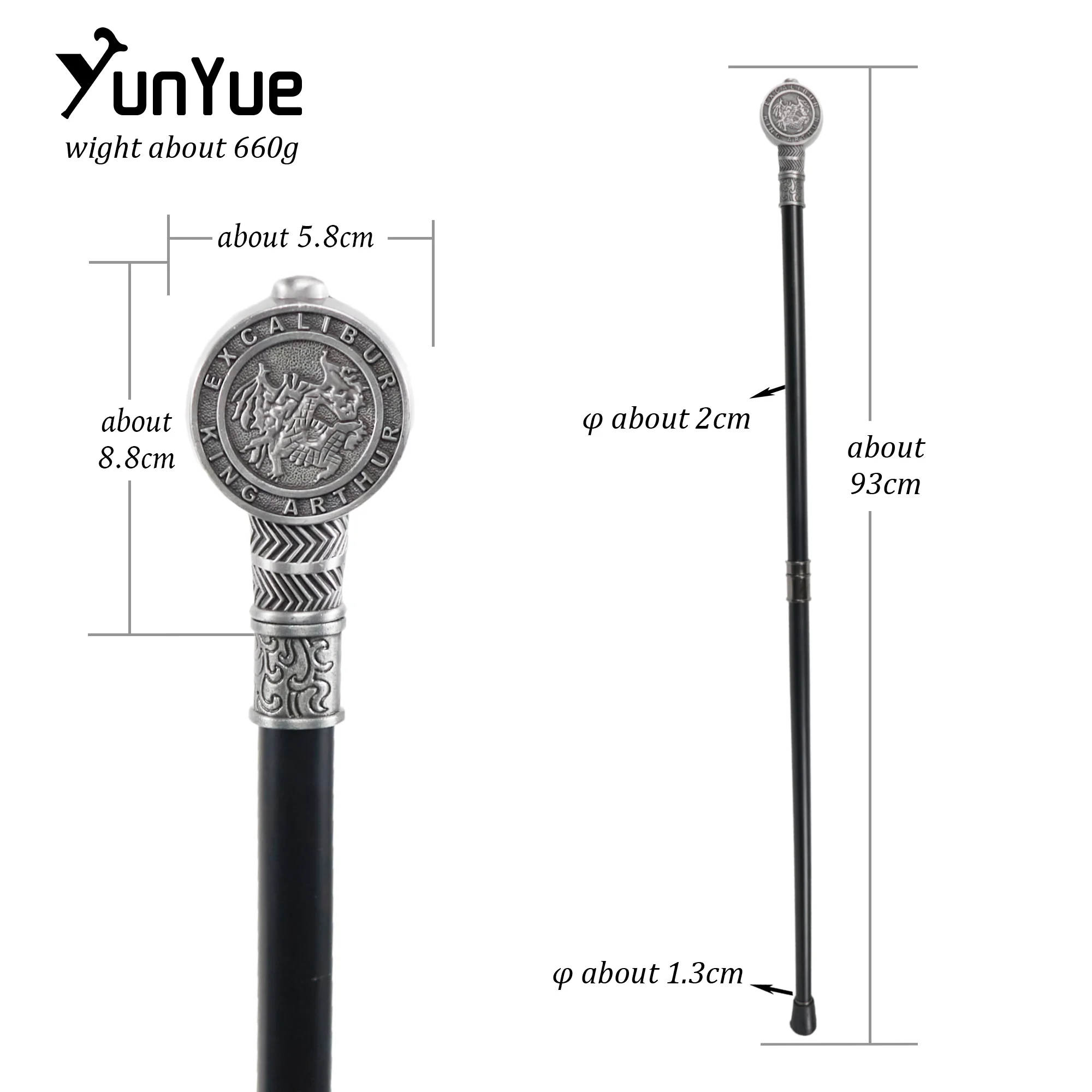 Gray Dragon Totem Metal Walking Cane Gentleman Elegant Fashion Decorative Walking Stick Vintage Cosplay Advanced Party Crutch