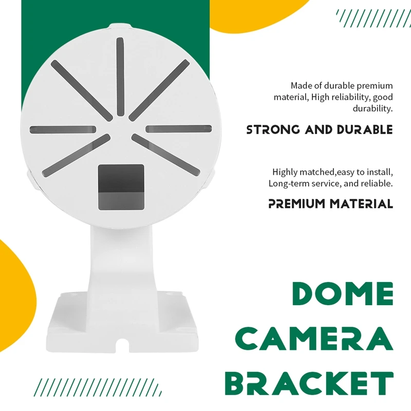 【スーパーディール】セキュリティカメラマウントブラケット、ABS屋内屋外壁マウントL型ブラケットCCTVセキュリティドームIPカメラ取り付け用