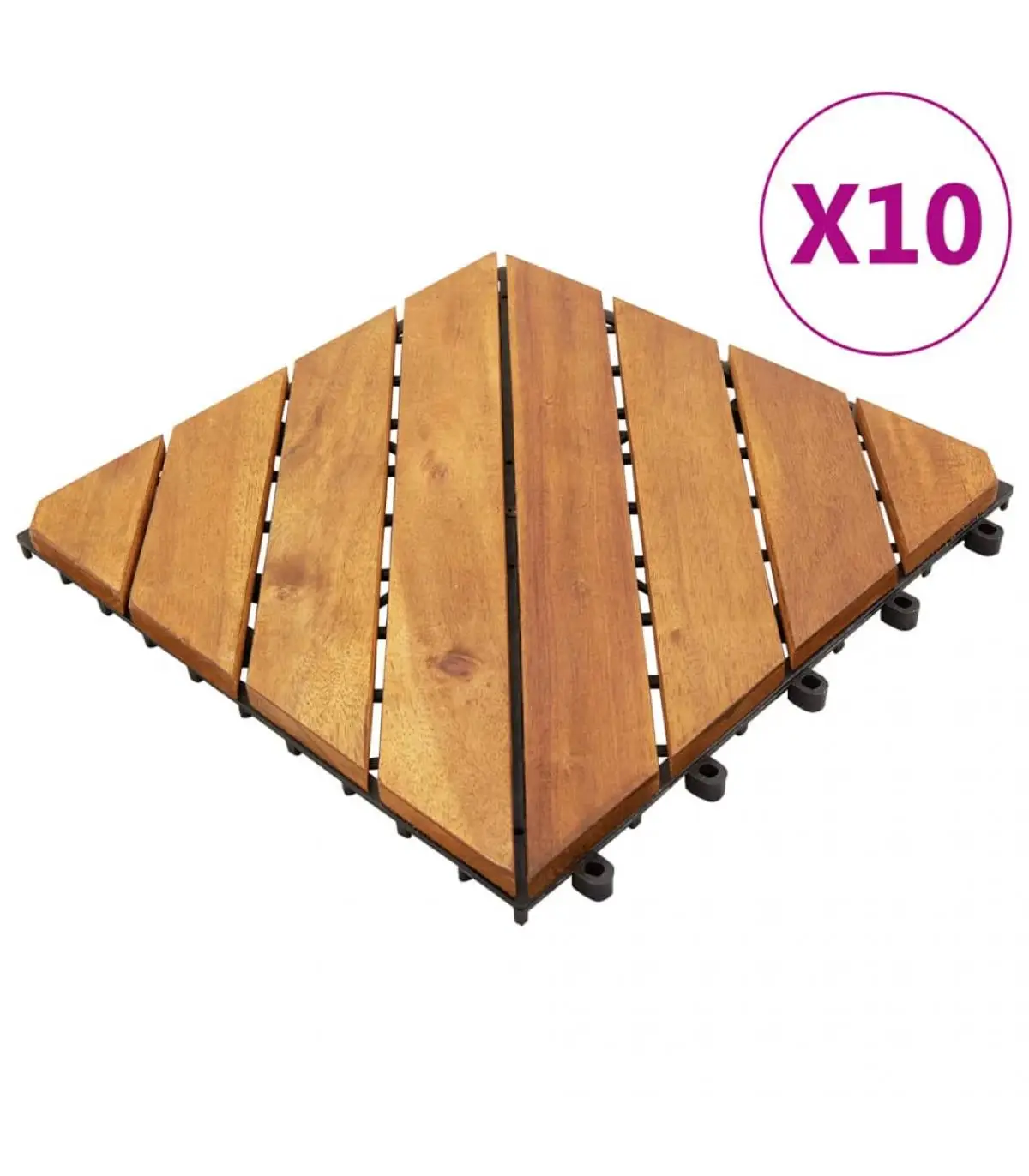 10 Pcts Solid acacia Wood 30x30 cm Floor Floor Floor Floor Floor Floor Floor Floor Floor Floor Floor Floor Tiles