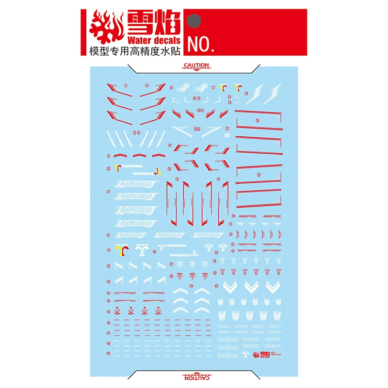 Model Decals Water Slide Decals Tool For 1/144 HG Infinite Justice Spec II Fluorescent Sticker Models Toys Accessories