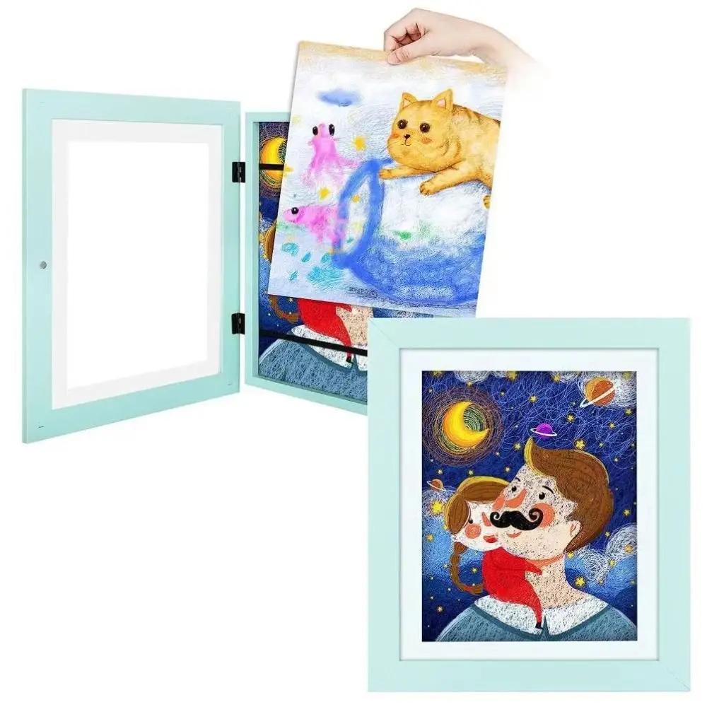 Multipurpose Changeable Home Decor Picture Display Children Art-Work Photo Frame Oil Painting Art Frames Desktop Ornaments