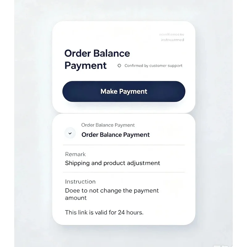 Price Difference Payment Supplementary Payment Link Service