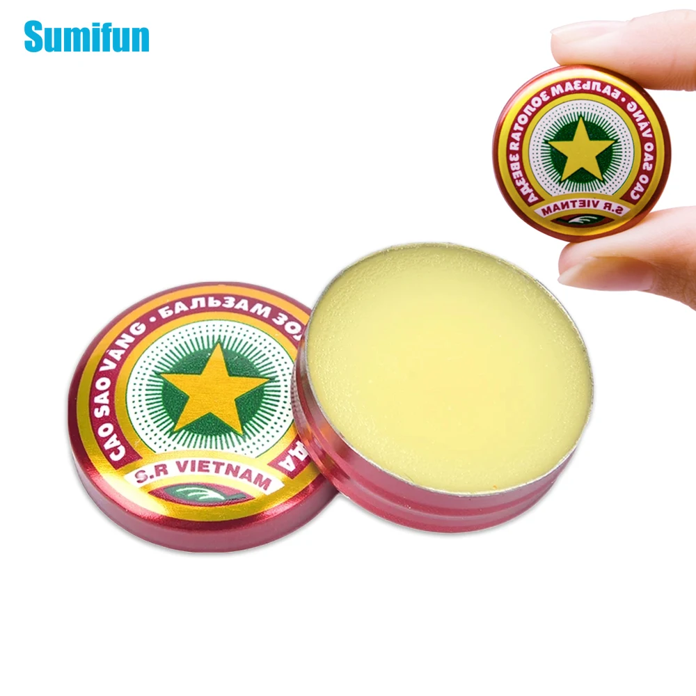 3/6/10/15/20/30Pcs Newest  Vietnam Golden Star Summer Cooling Oil Solid Balm Oneself Relax Essential Oil