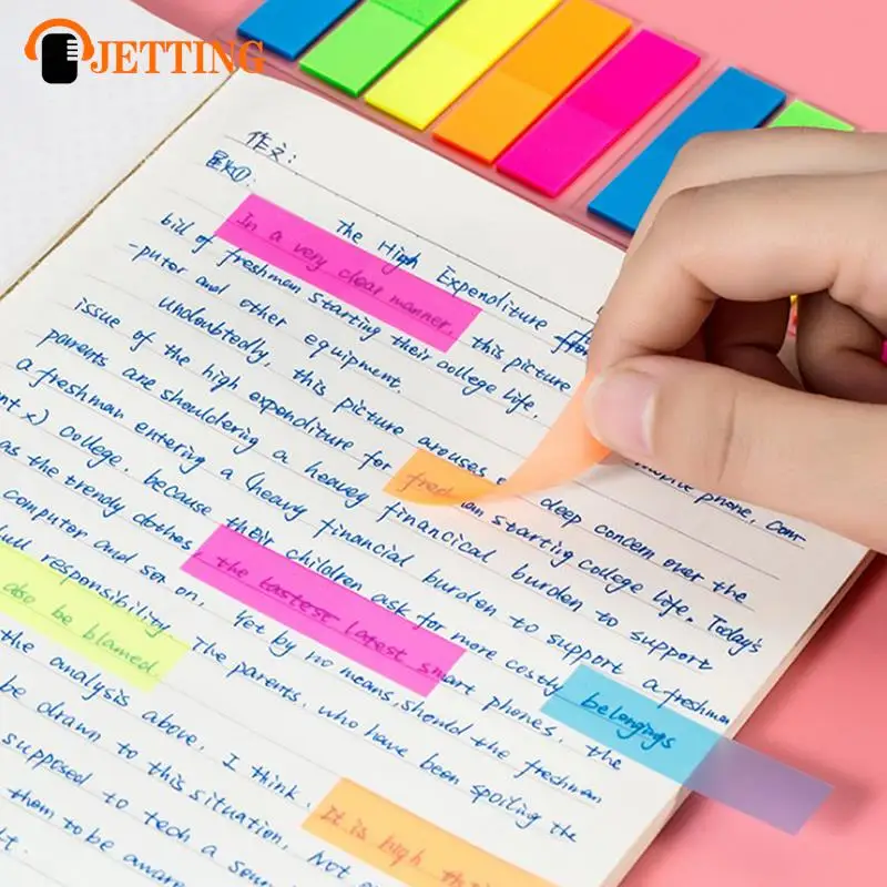 100 Sheets Notes Sticky Notes Markers Sticky Notes Stickers Fluorescent Sticky Notes Self-Adhesive Sticky School Supplies