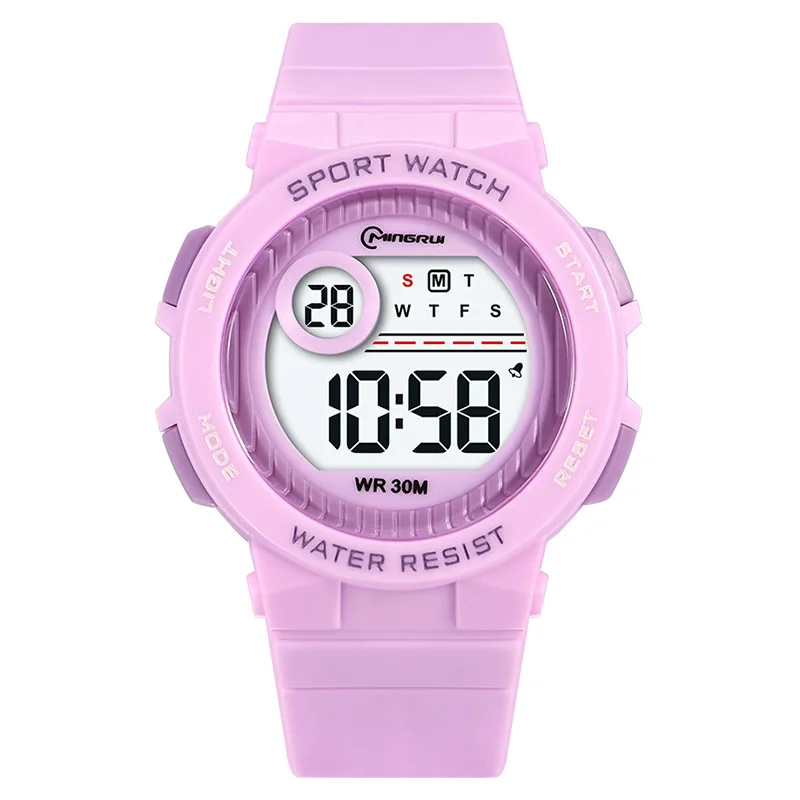 ZH219 New Fashionable Student Electronic Watch Alarm Clock Waterproof LED Night Light Swimming Children's Watch ﻿