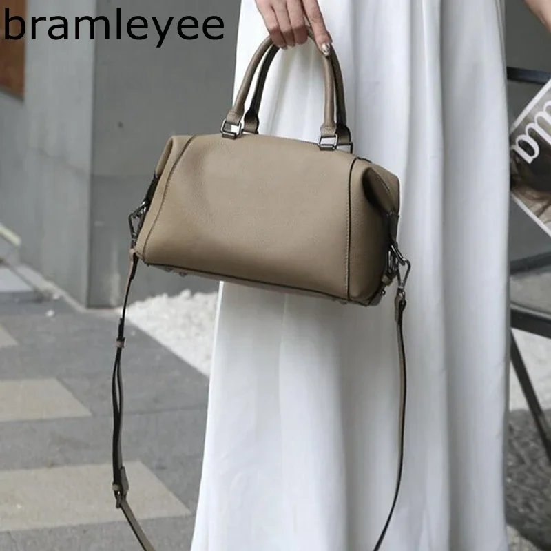 Vintage Handbag Leather Bag Soft Leather Minimalist Crossbody Bag Women Female Luxury Shoulder Bag