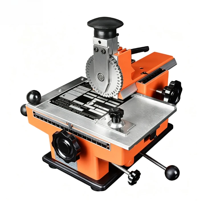 Small Manual Metal Nameplate Marking Machine Steel Stamp Coding Tool for Stainless Steel Aluminum Tag Plate Engraving Device