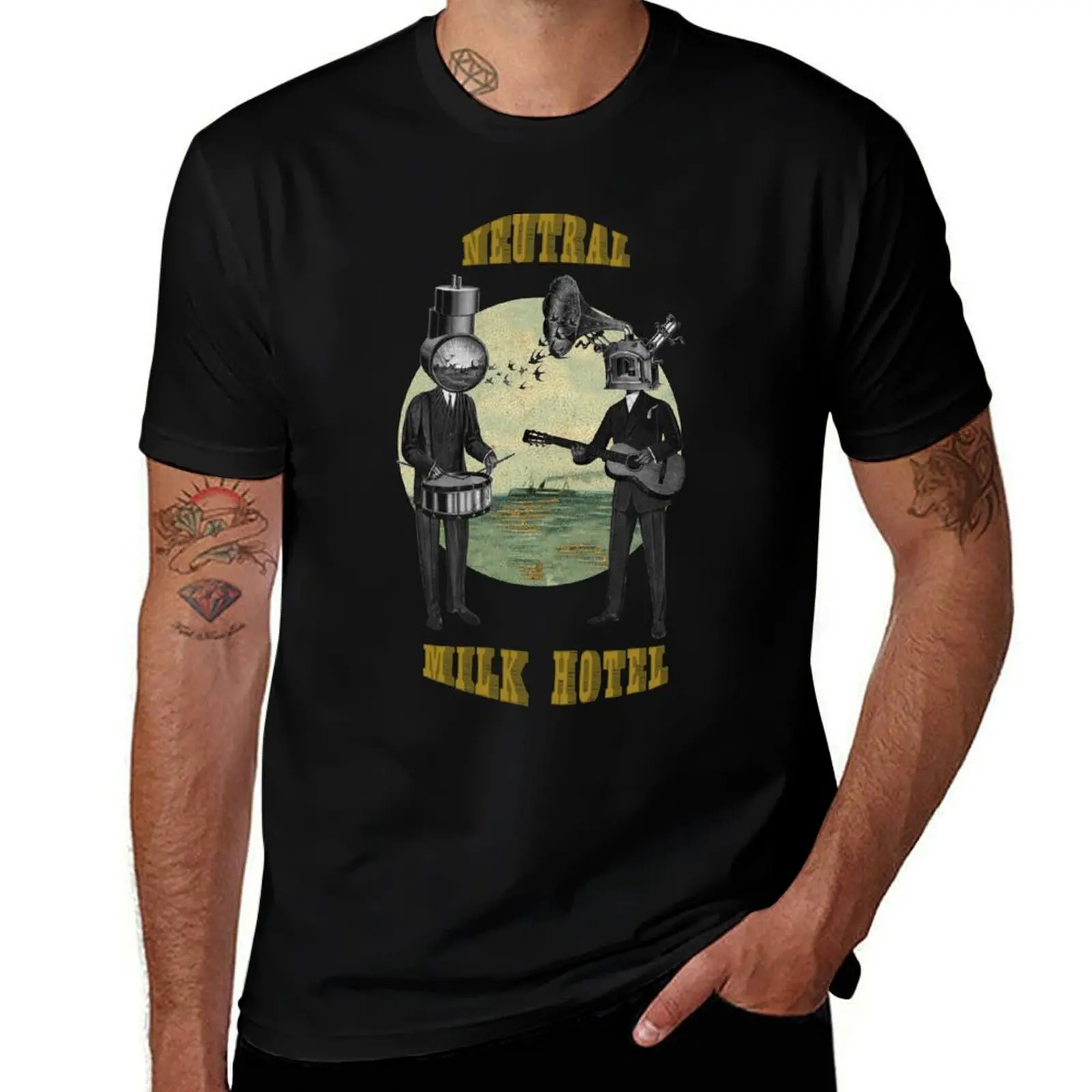 Neutral Milk Hotel T-Shirt Big and Tall Loose Fit T-Shirt