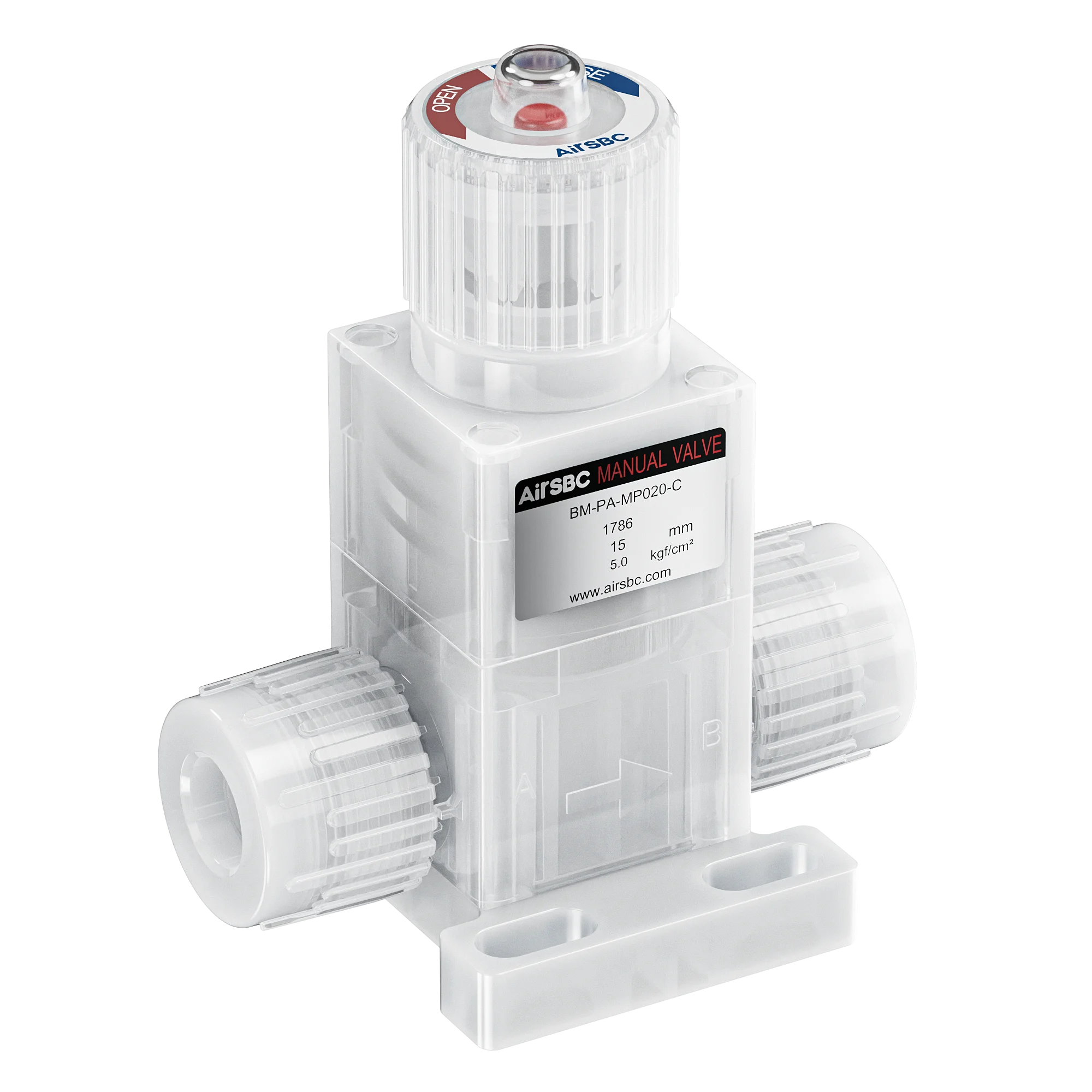 Pfa Vacuum Diaphragm Valve, Sizes: 1/4‑3/8‑1/2‑3/4‑1 Inch, Nc/No