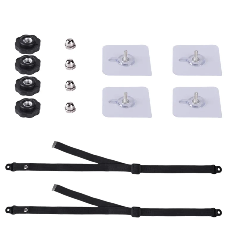 A39M No-Drill Adhesive 2 Pack TV Safety Straps, Baby Proofing Adjustable Anti-Tip Anchors For Furniture