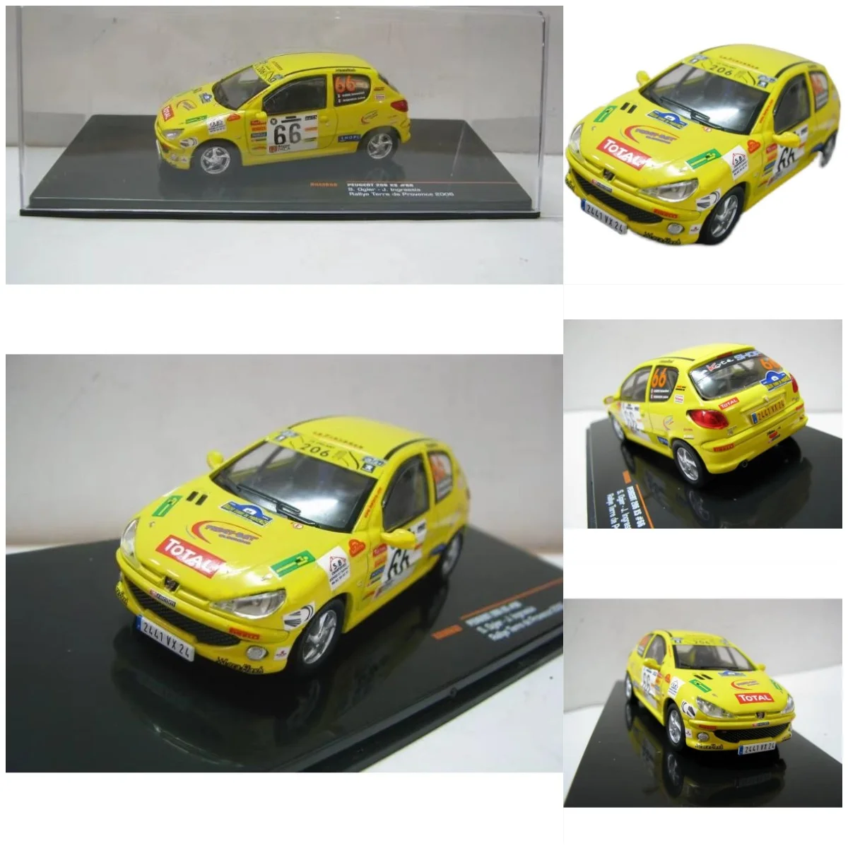 

Модель IXO Diecast в масштабе 1:43 PEUGEOT 206 XS # Модель гоночного автомобиля из сплава 66 2006