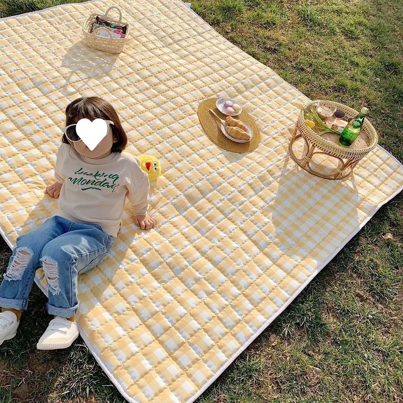 ShineMaster Many Large Different Patterns Picnic Blanket Waterproof Washable Indoor Outdoor Camping Mat With Tote Strap