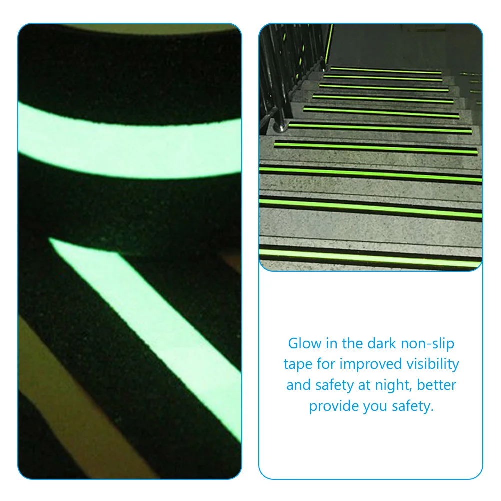 

Non-Slip Grip Tape Glow in The Dark Frosted Stair Floor Sticker Strong Stickiness Slippery Places Non Skid Strips