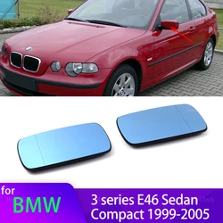For BMW 3 series E46 Sedan Compact 1999-2005 Left or Right Driver or Passenger Side Door Wing Heating Mirror Glass Mirror Lens