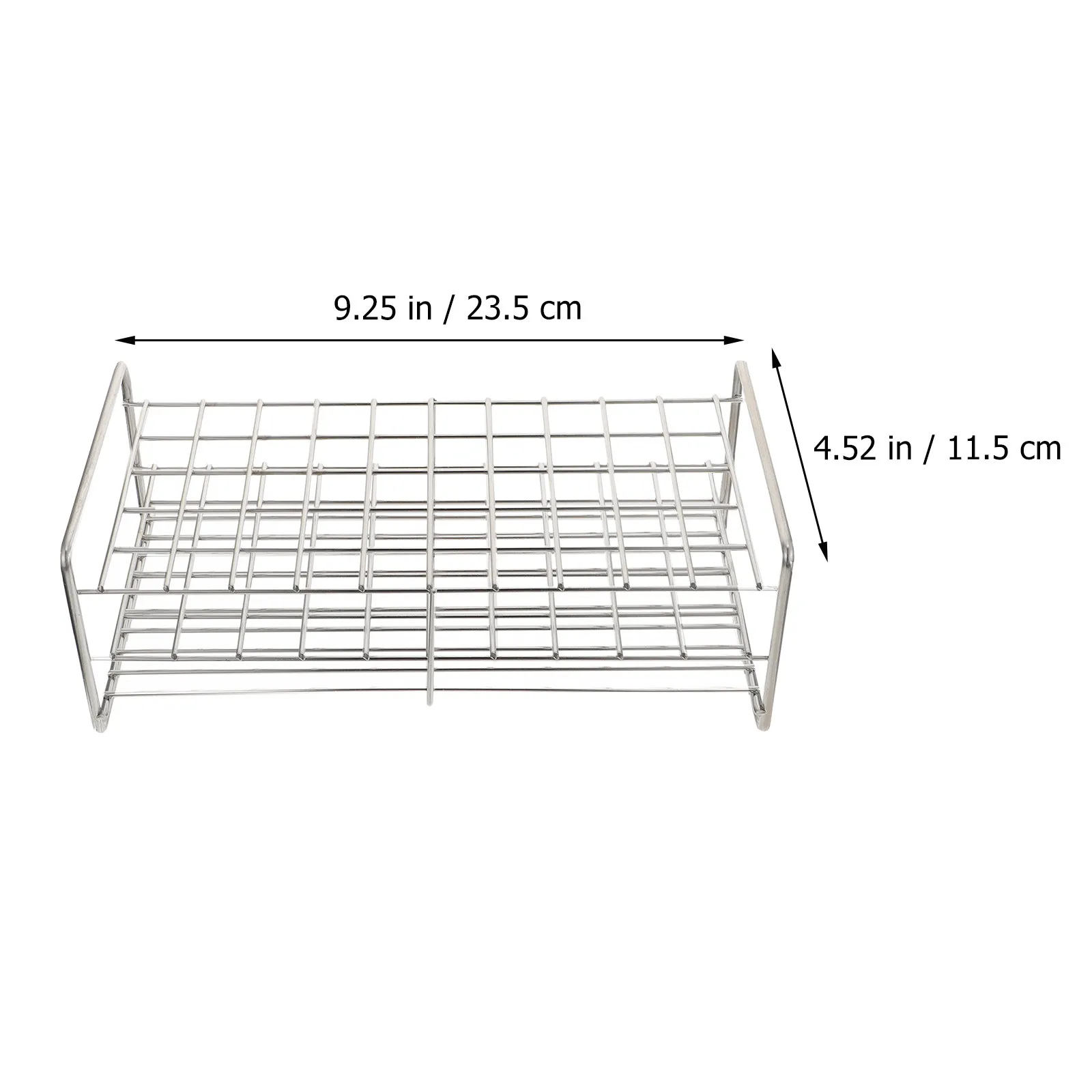 1Pcs Square Test Tube Rack Sturdy Durable Laboratory Holder Three-Tier Design for 50 Tubes Scientific Supply Jewelry Gumballs view 2