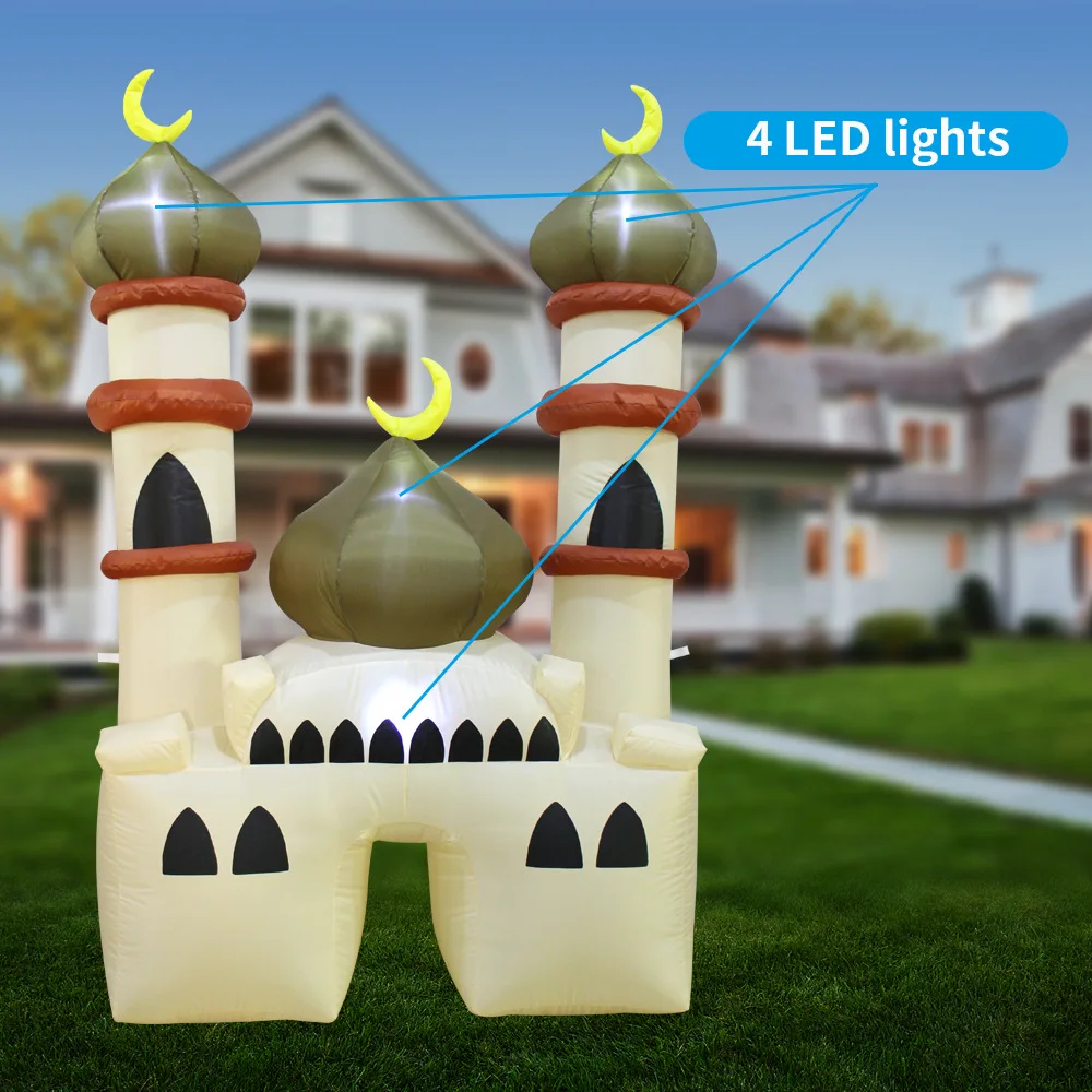 1.8M/6FT Ramadan Inflatables Castle Decoration Muslim Festival Outdoor Yard Garden Inflatable Toys Islam Kareem Party Decor