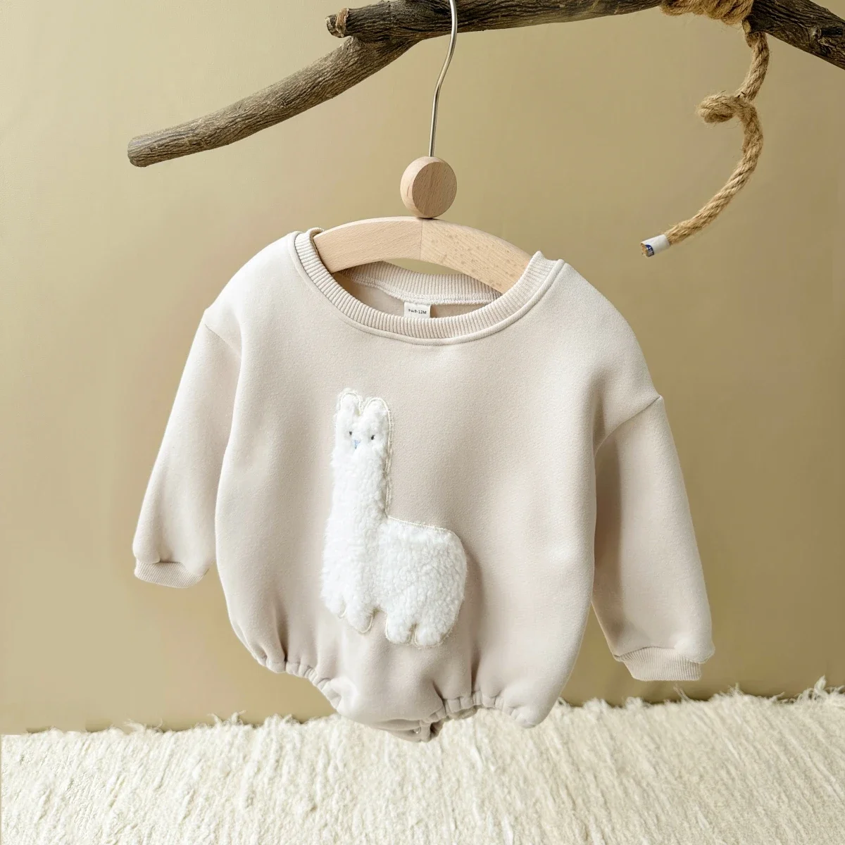 2024 Ins Baby Mädchen Kleidung Fleece Tier Mit Kapuze Strampler Baby Jungen Kleinkind Outfits Body Warme Baby Overall Herbst Winter – Detail 1