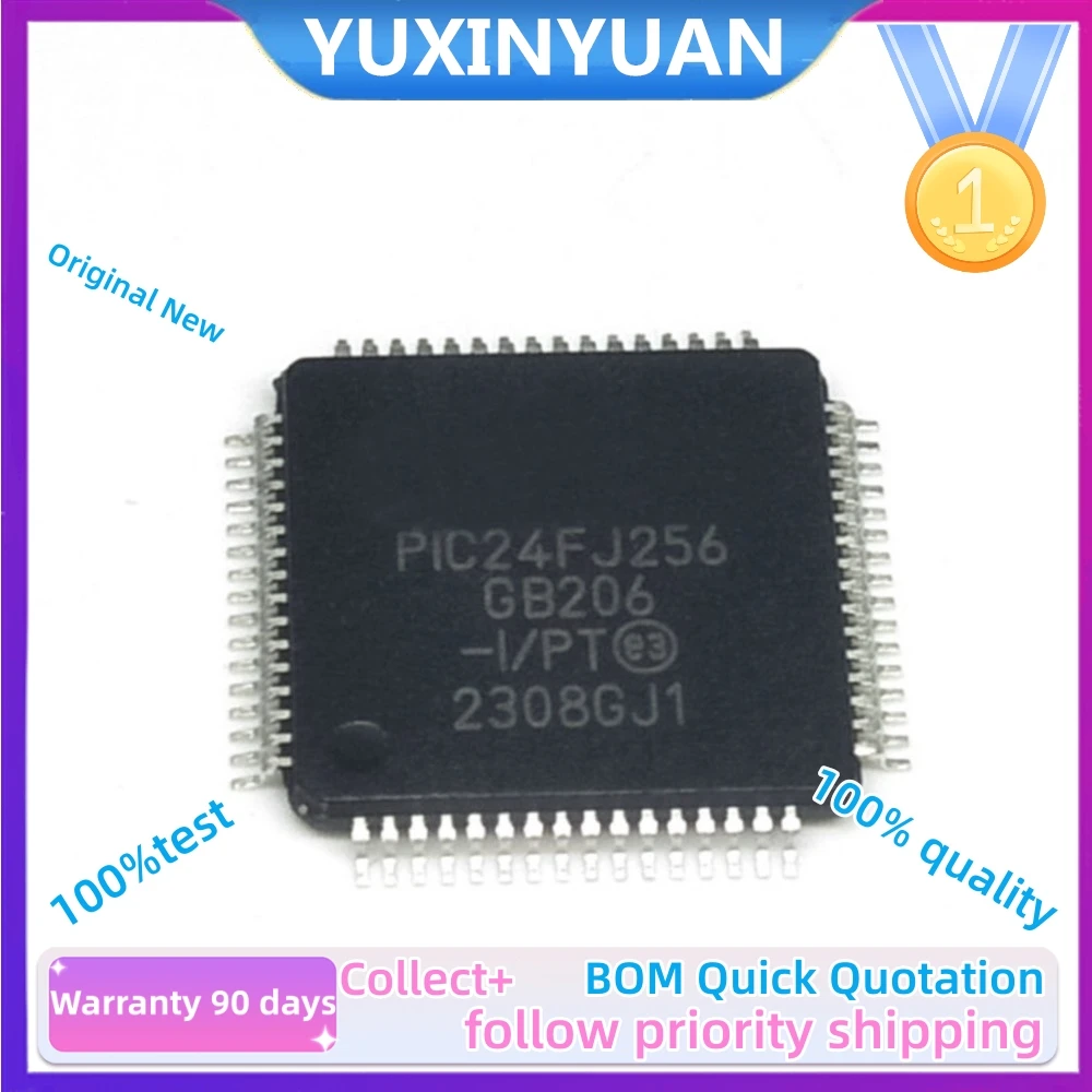 

10 шт./партия 100% Новинка PIC24FJ256GB206-I/PT QFP PIC24FJ256GB206 QFP64 IC YUXINYUAN в наличии 100% хорошо