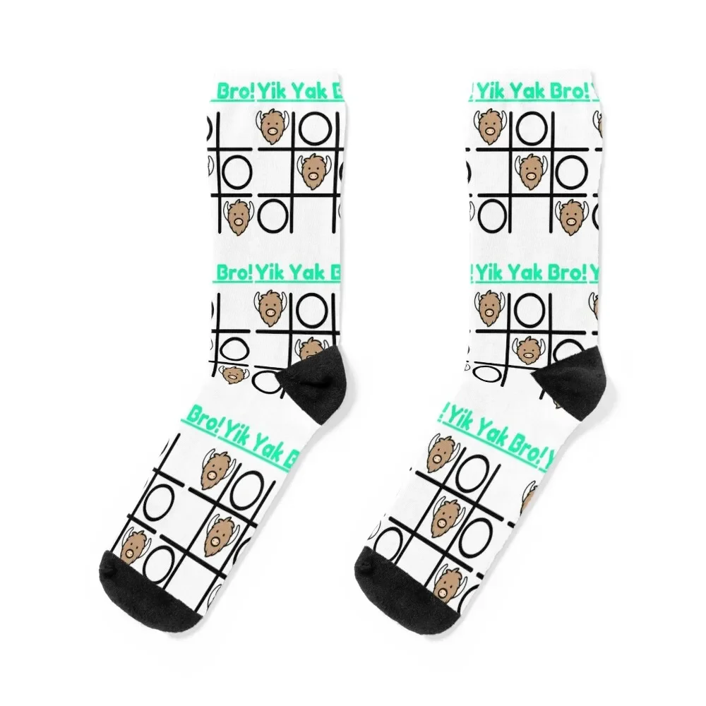 

Yik Yak Tic Tac Toe Bro Welcome Back App Socks basketball kids New year's Ladies Socks Men's