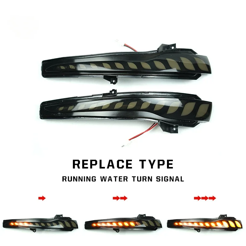 For Mercedes-Benz SGLCEV dragon scale W447W205W222 rearview mirror, running water lights, turn signals, a touch of blue