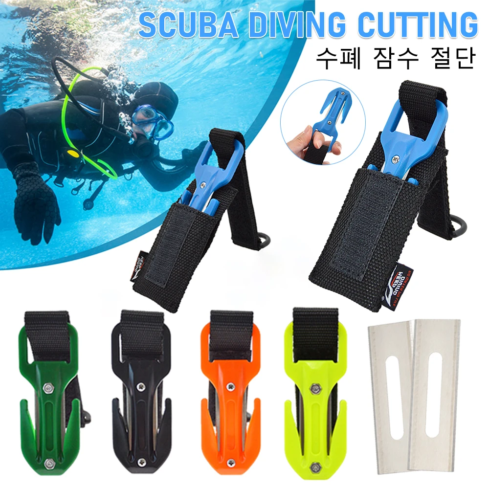 Scuba Diving Cutting Special Knife Line Cutter Underwater Knife Spearfishing Secant Equipment Wear-resistant Sharp for Outdoor