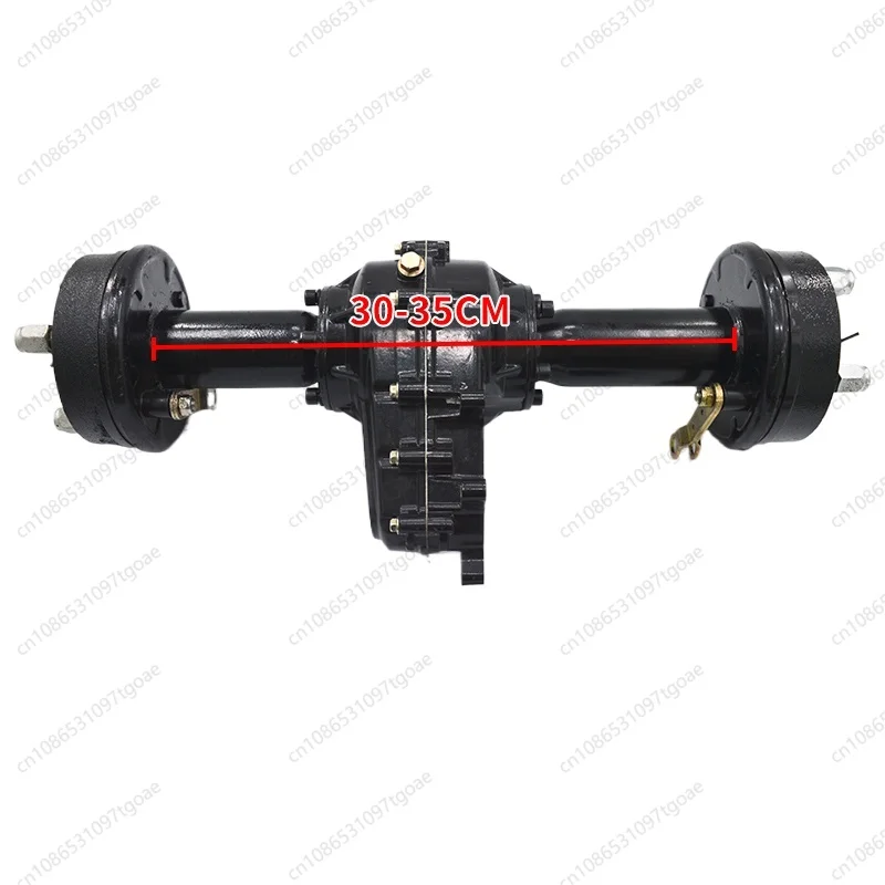 

Electric tricycle rear axle assembly, split drum brake variable speed, hand push low speed flatbed amusement car accessories