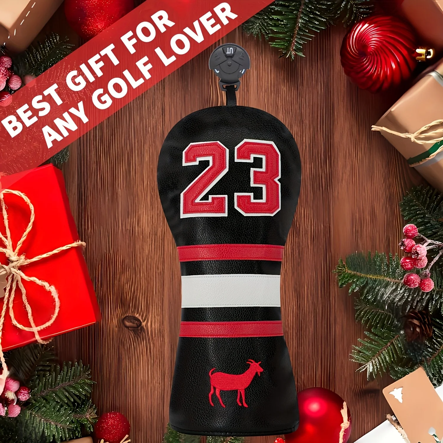 1pc or 3pcs Number 23 Goat Golf Headcovers Compatible for Driver, Fairway, Hybrid Clubs - Number 23, Headcover for Golf image 5