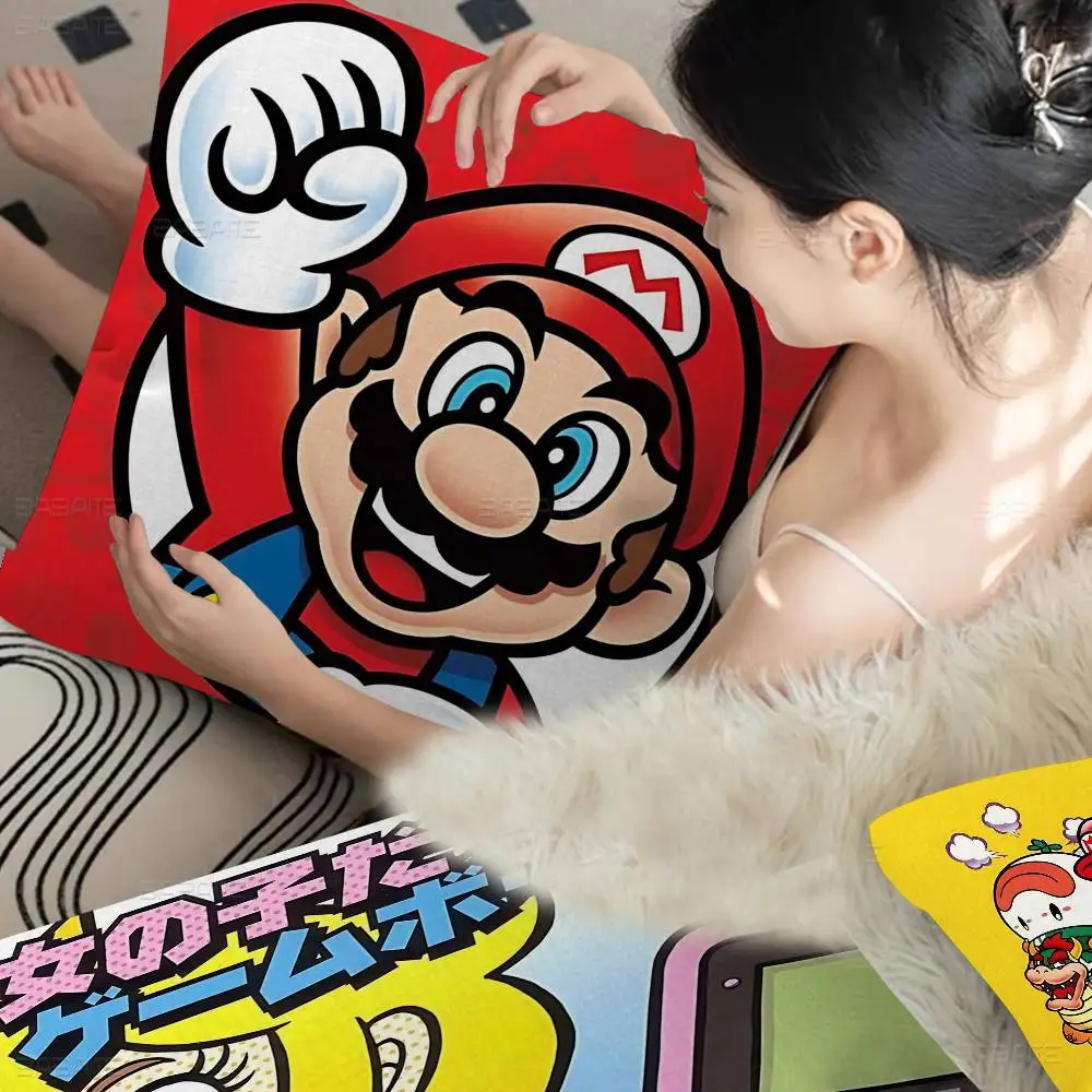 

Классическая японская игра M-marioS, наволочка, наволочка, декоративная наволочка, наволочка с принтом для дивана