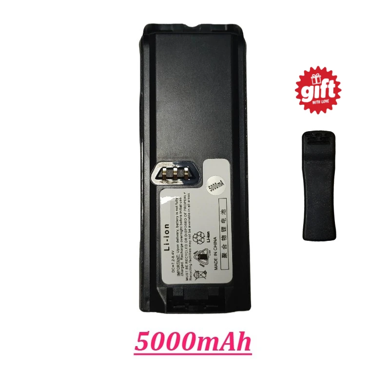 Li-po Replacement Radio Battery Type-C Charging 3000mAh 5000mAh Compatible With Motorola XTS3000 XTS3500 XTS5000 Two Way Radio