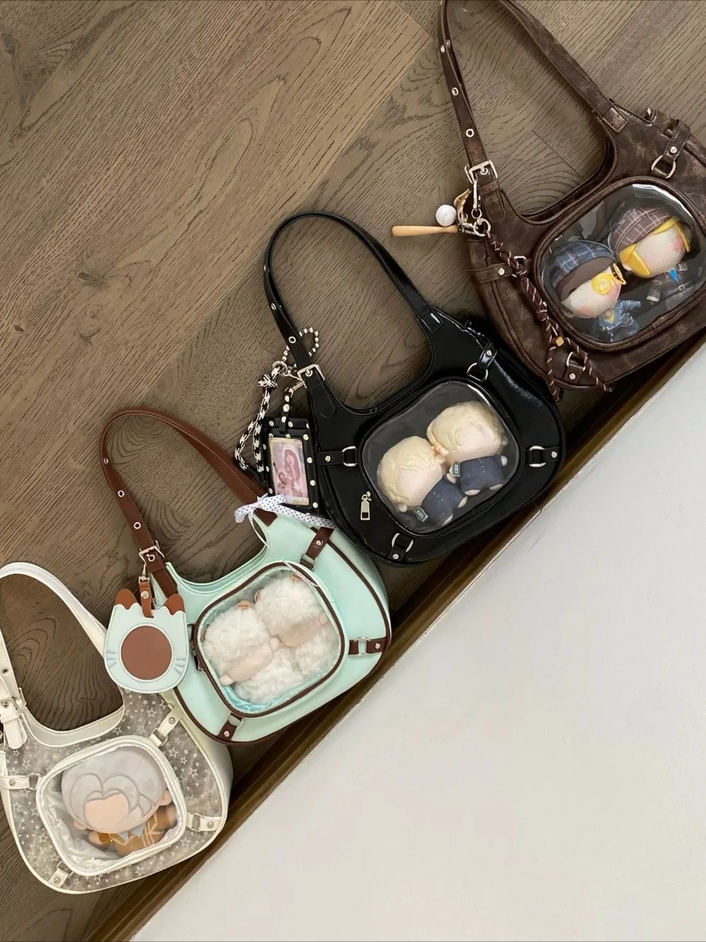 Transparent Ita Tote Bag for Women Underarm Shoulder Bags Fashionable Bolsas Feminina Portable Bolsa Exquisite Bolsos mujer Sac