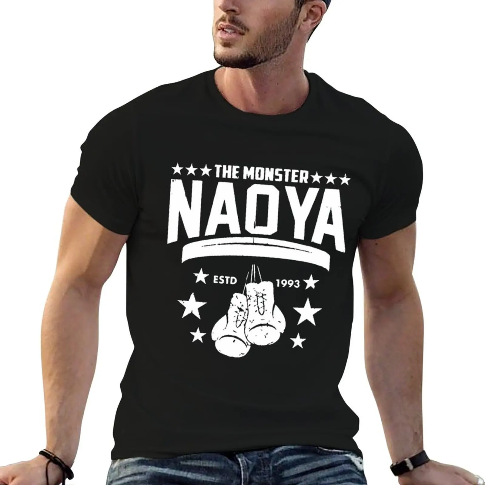 

man package man t-shirt Naoya t Naoya Naoya Inoue Inoue Inoue T-Shirt shirt cotton graphic black plain for