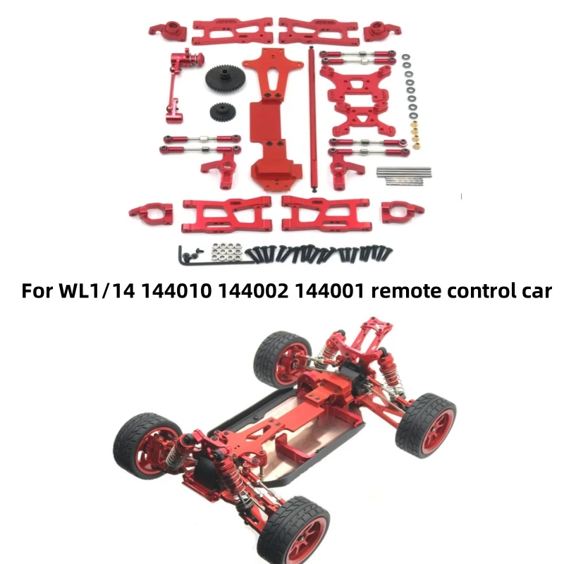 RC Autoteile DIY Rahmen Metall Modifikation Upgrade Rod Mout etc. Teileersatz für WL 1/14 144010 144002 144001