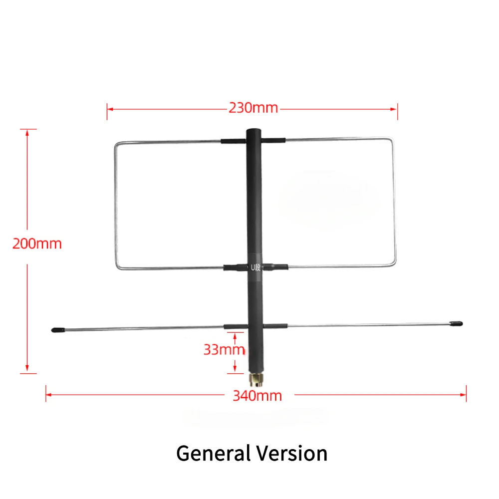 433 MHz Compact Handheld Yagi Antenna 6 DBi High-Gain Walkie-Talkie U-Band Long-Range Directional Signal Reception SMA Connector