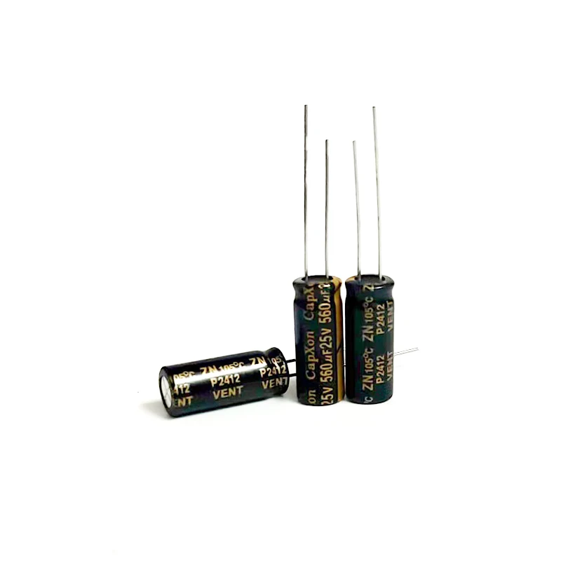 10PCS/Lote Capacitor Eletrolítico de Alumínio de Alta Frequência Baixo ESR 20% 25V 560UF 470UF 100UF 8*20MM 8*15MM 6*11MM