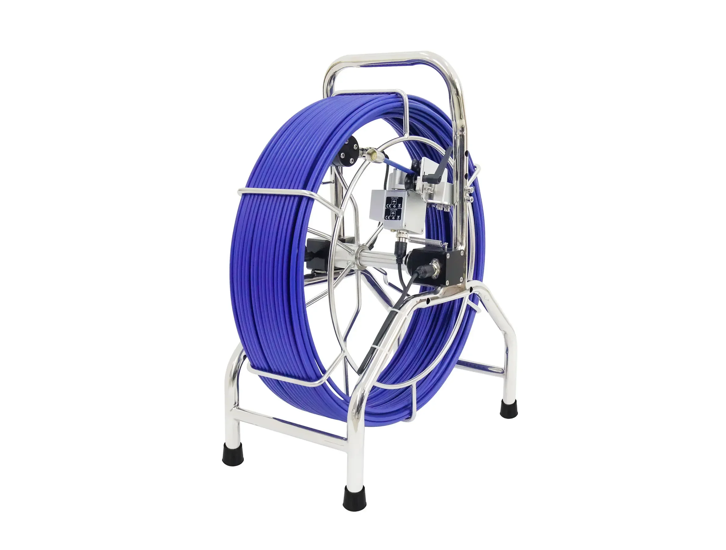 Stand-rail cable meter counter text and 23mm self level with 512Hz sonde sewer camera